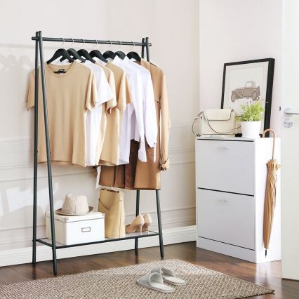 Porte-manteau sur pied LINEA, noir