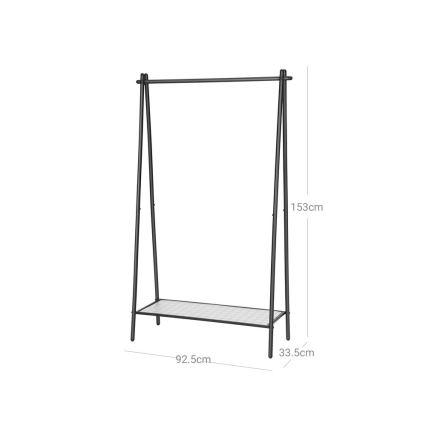 Porte-manteau sur pied LINEA, noir