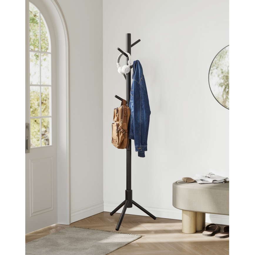 Porte-manteau sur pied LINEA noir