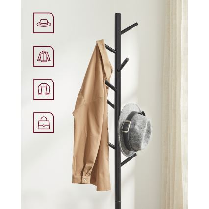 Porte-manteau sur pied LINEA noir