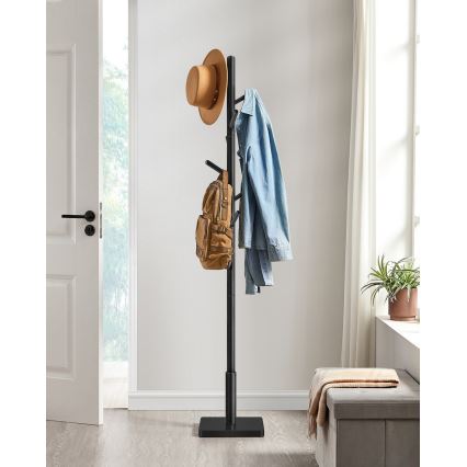 Porte-manteau sur pied LINEA, noir
