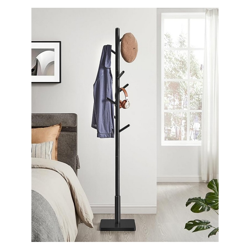 Porte-manteau sur pied LINEA, noir