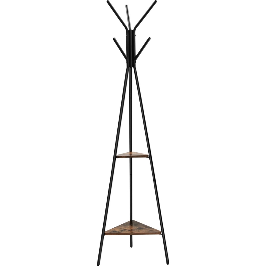 Porte-manteau sur pied LINEA noir/marron