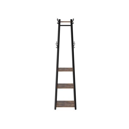 Porte-manteau sur pied LINEA noir/marron