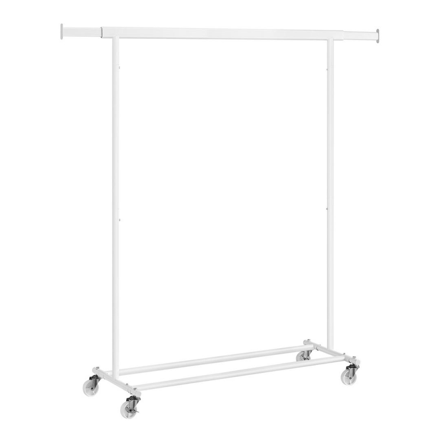 Porte-manteau sur pied mobile LINEA blanc