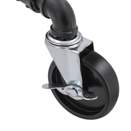Porte-manteau sur pied mobile LINEA noir