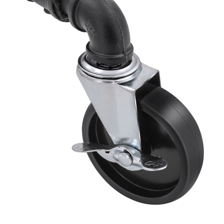 Porte-manteau sur pied mobile LINEA noir