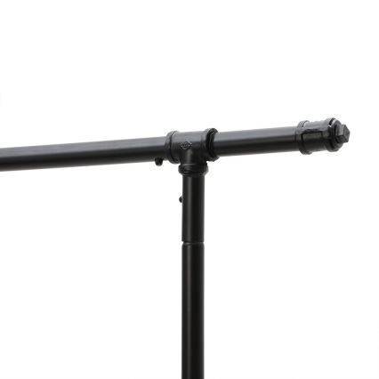 Porte-manteau sur pied mobile LINEA, noir