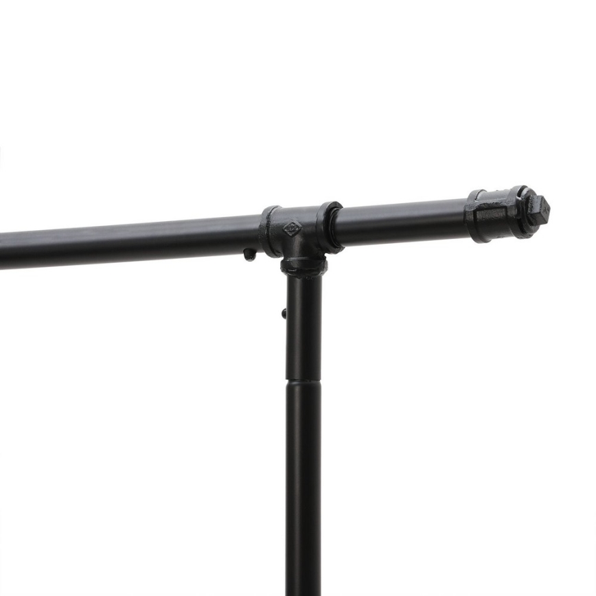 Porte-manteau sur pied mobile LINEA, noir