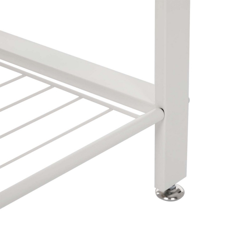 Porte-manteau sur pied NAVOR marron/blanc