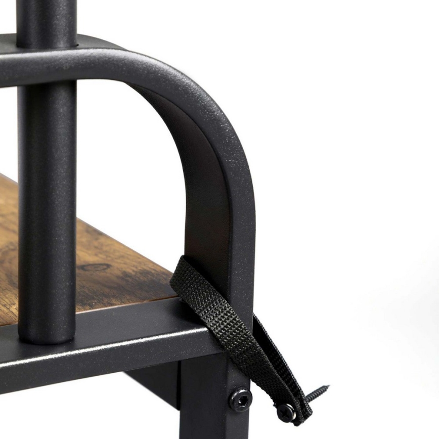 Porte-manteau sur pied NAVOR marron/noir