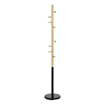 Porte-manteau sur pied ORDO 172 x 30 cm doré/noir