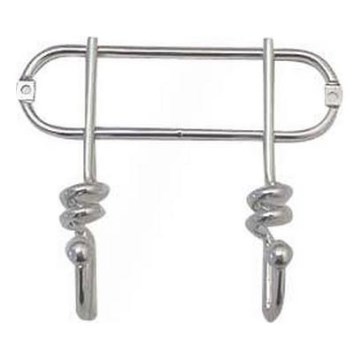 Porte-manteau TWIST 13,5x16,5 cm chrome brillant