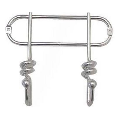 Porte-manteau TWIST 13,5x16,5 cm chrome brillant