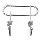 Porte-manteau TWIST 13,5x16,5 cm chrome brillant