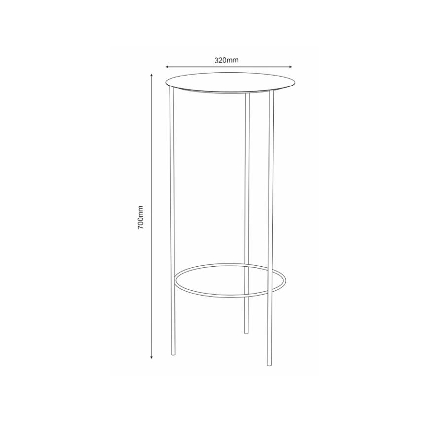 Porte-plante 1xGU10/8W/230V blanc