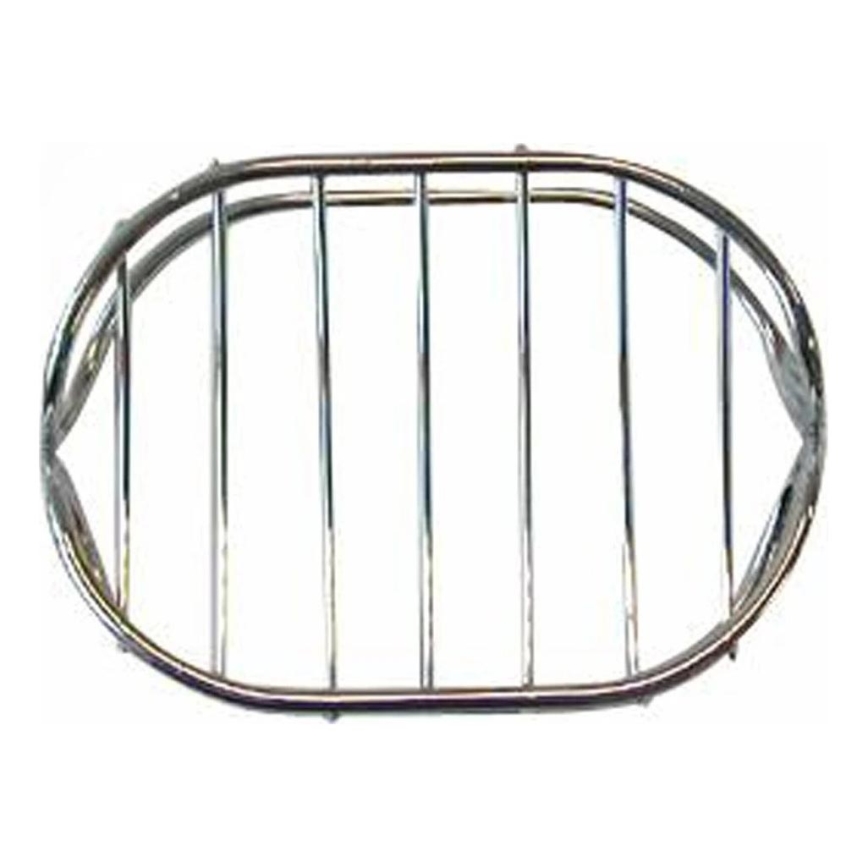 Porte-savon en fil métallique 8,4x10,7 cm chrome brillant