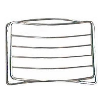 Porte-savon en fil métallique 9x11,9 cm chrome brillant