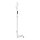 Porte-serviettes 10,3x118 cm inox/blanc