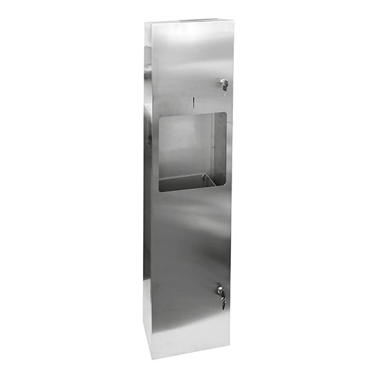 Porte-serviettes 31 x 122,5 cm inox/argenté