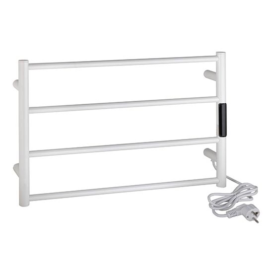 Porte-serviettes 56 x 37 cm inox/blanc