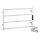 Porte-serviettes 56 x 37 cm inox/blanc