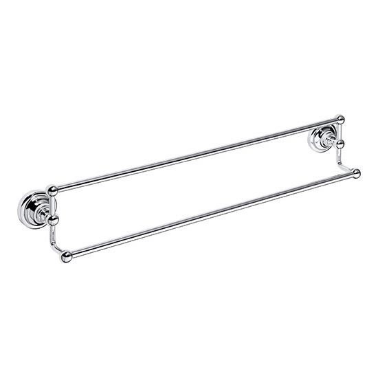 Porte-serviettes 66,5x12,5 cm argenté