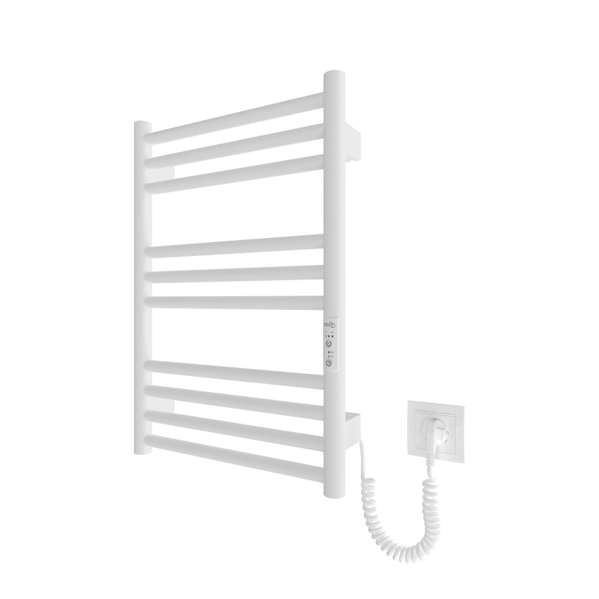 Porte-serviettes chauffant en échelle HF GREENWICH 100W/230V 57x43 cm blanc arrondi