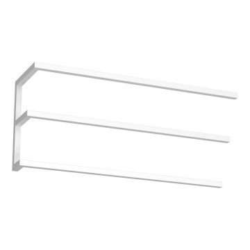 Porte-serviettes mural 25x60 cm blanc