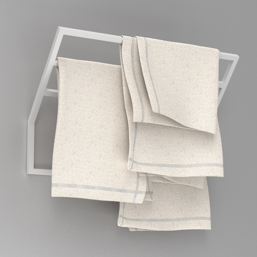 Porte-serviettes mural 37x60 cm blanc