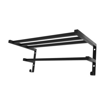 Porte-serviettes pour radiateur de salle de bains HF SHEFFIELD 52x25,6 cm, noir