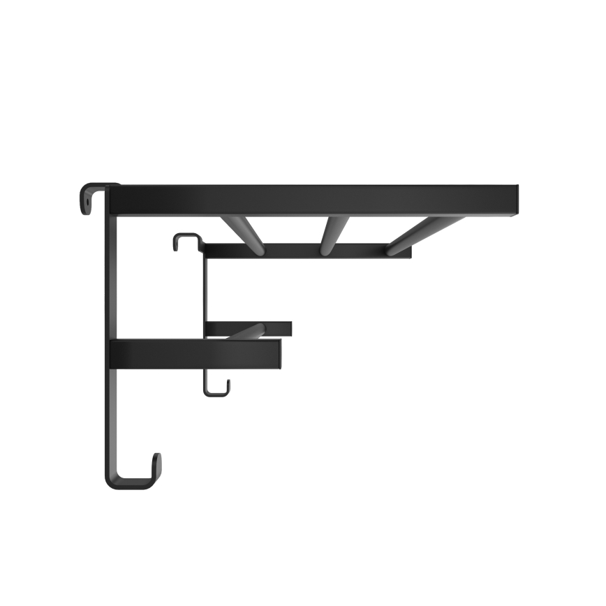 Porte-serviettes pour radiateur de salle de bains HF SHEFFIELD 52x28,4 cm noir