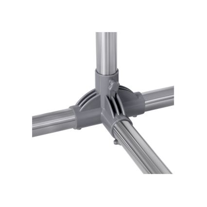 Porte‑manteau mobile sur pied LINEA, finition argentée