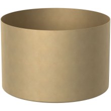 Pot de fleurs 11x17 cm doré