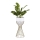 Pot de fleurs en métal LOFT 46x20 cm doré/blanc