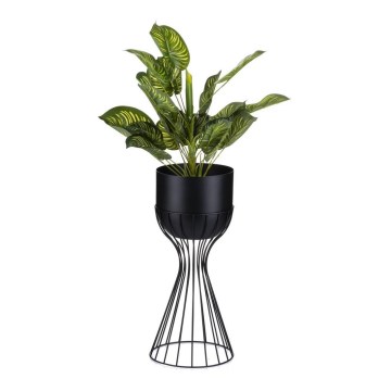 Pot de fleurs en métal LOFT 46x20 cm noir
