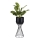 Pot de fleurs en métal LOFT 46x20 cm noir