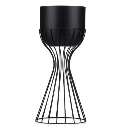 Pot de fleurs en métal LOFT 46x20 cm noir