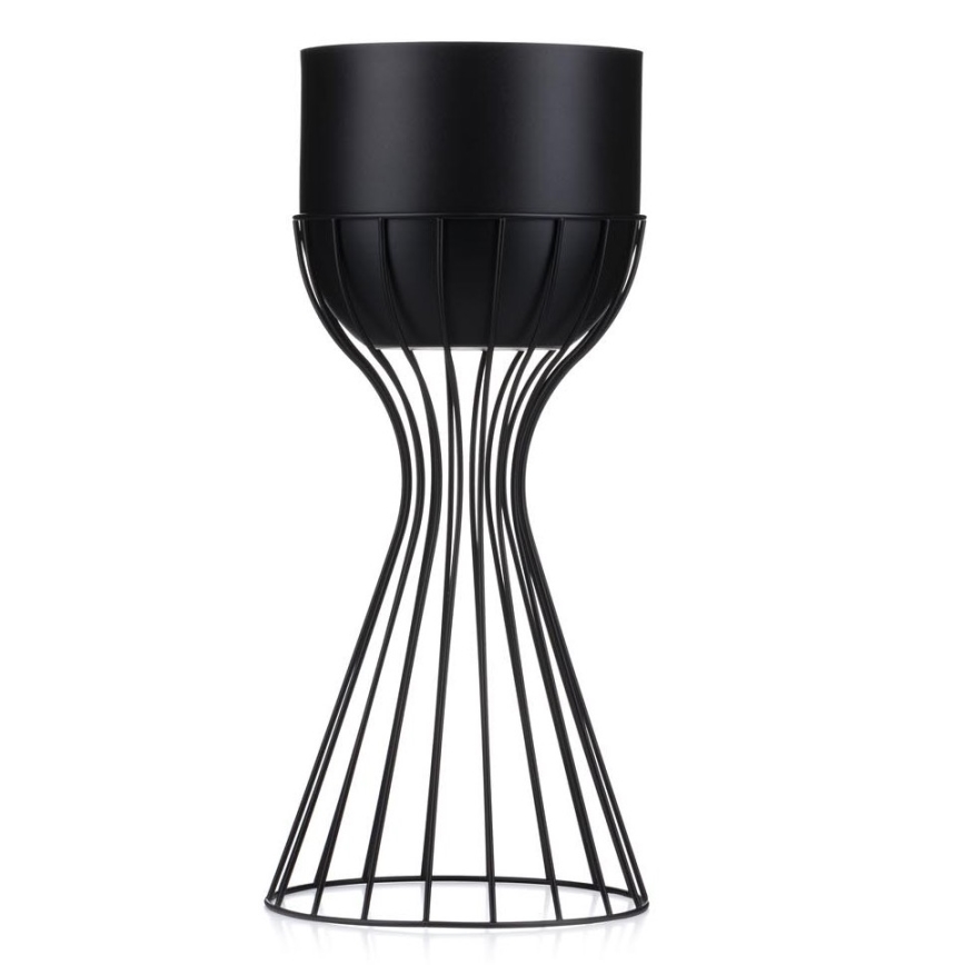 Pot de fleurs en métal LOFT 46x20 cm noir