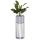 Pot de fleurs en métal LOFT 55x20 cm noir/blanc