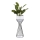 Pot de fleurs en métal LOFT 56x20 cm noir/blanc