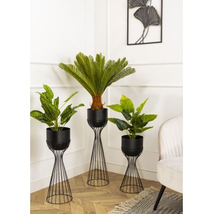 Pot de fleurs en métal LOFT 56x20 cm noir