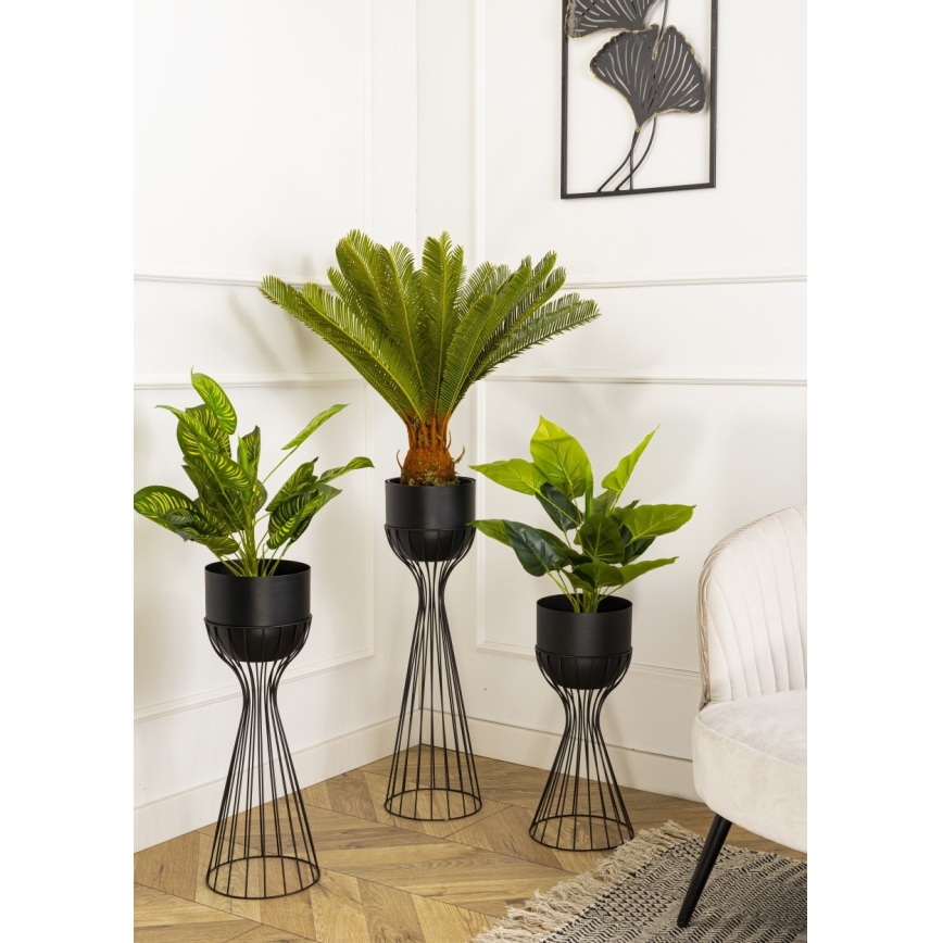 Pot de fleurs en métal LOFT 56x20 cm noir