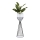 Pot de fleurs en métal LOFT 68x20 cm noir/blanc