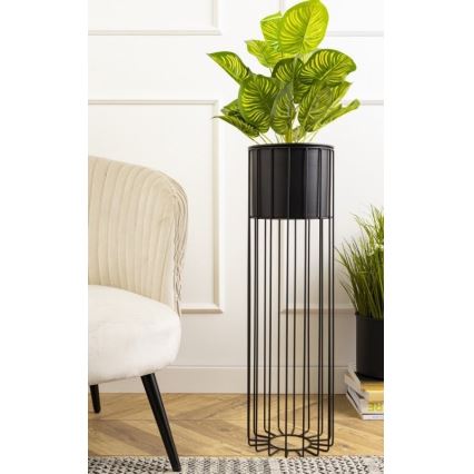 Pot de fleurs en métal LOFT 70x20 cm noir