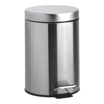 Poubelle 20x28 cm inox/argent
