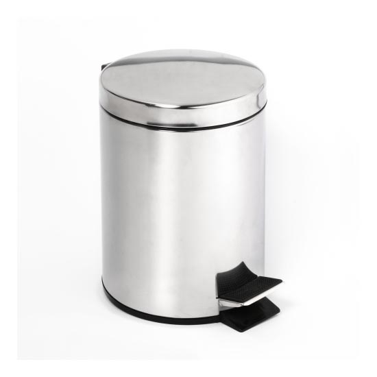 Poubelle 25x39 cm acier inoxydable/argenté