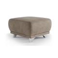 Pouf RIMINI 66x66 cm marron