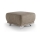 Pouf RIMINI 66x66 cm marron