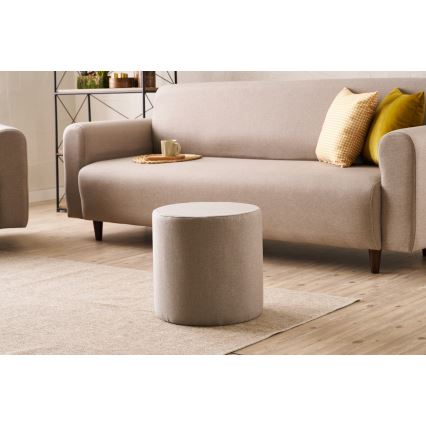 Pouf RONDO Ø 40 cm beige